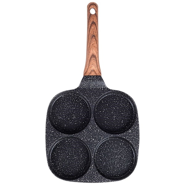 Granitbelagt non-stick stegepande med 4 rum