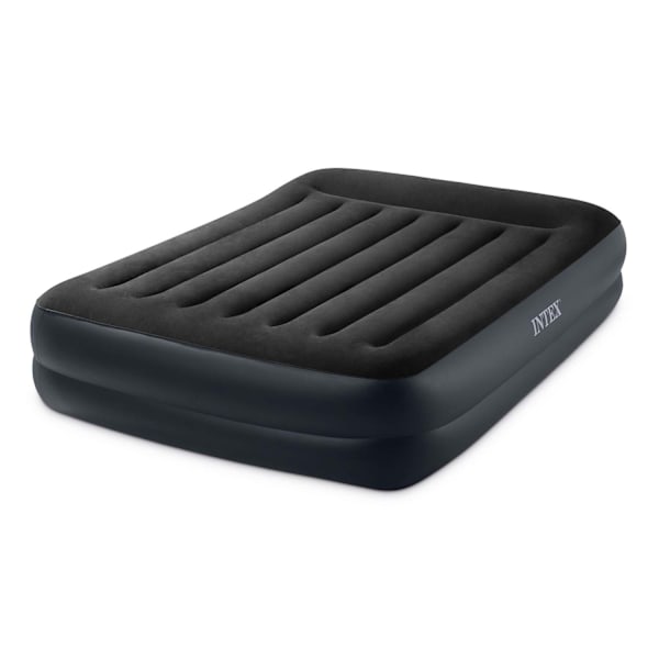 Uppblåsbar madrass 203x152x42 cm med inbyggd elektrisk pump INTEX 64124