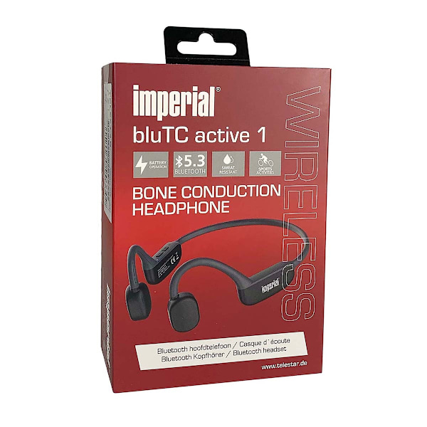 bluTC active 1 Bone Conduction-hovedtelefoner Sort