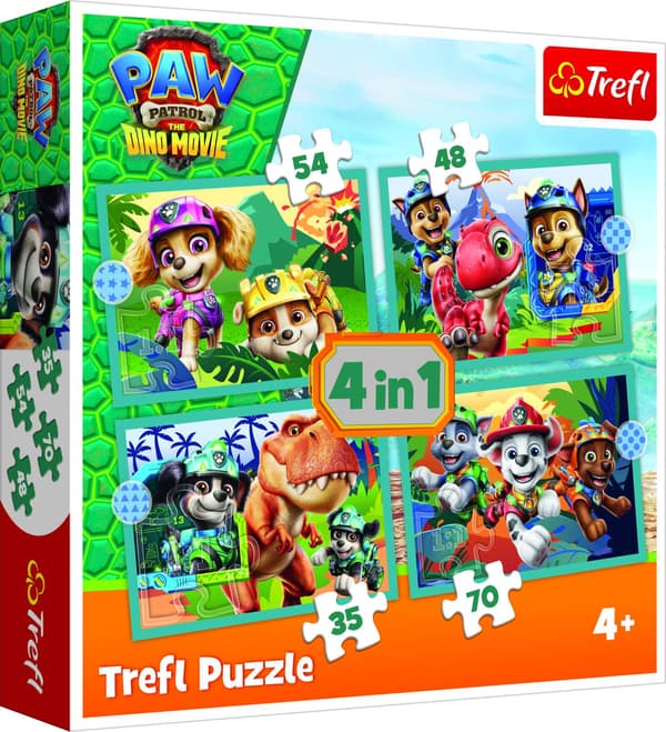 Paw Patrol 4-i-1-pusselset för barn