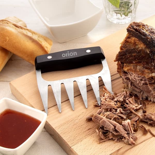 To kødgafler i rustfrit stål til pulled pork med mere