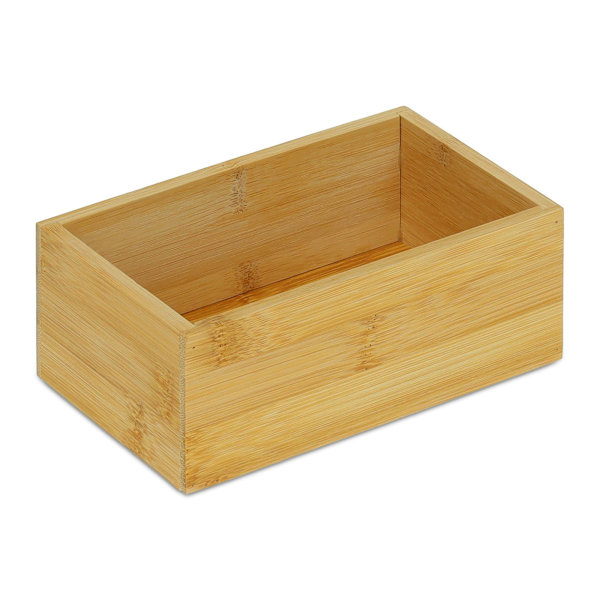 Kuboid låda av bambu