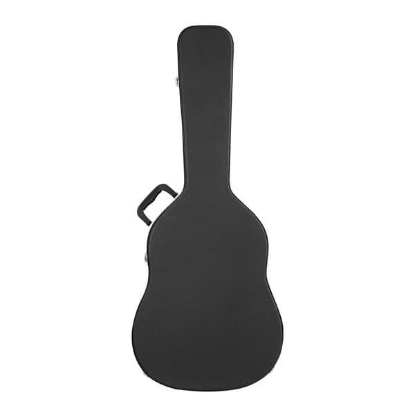 Hårt fodral för akustisk gitarr, lås och nycklar, passar 94–106 cm