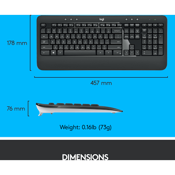 Logitech MK540 Advanced - näppäimistö ja hiiri