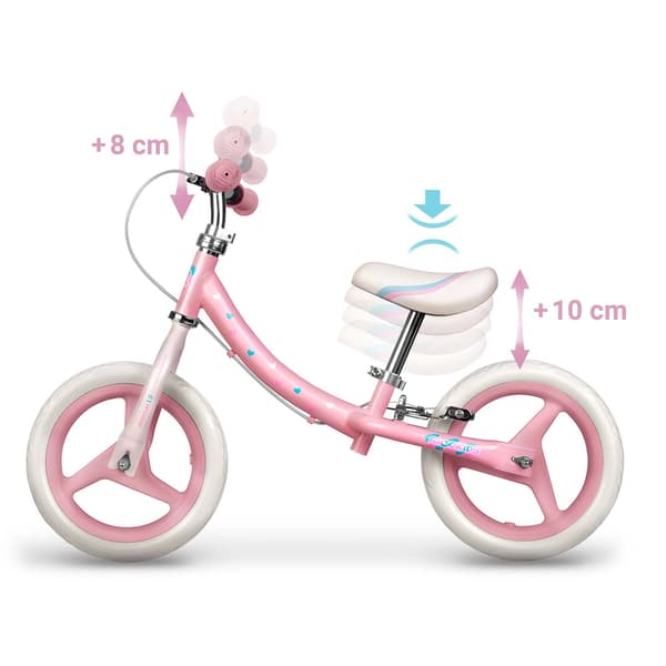 Balancecykel til børn – Letvægts, justerbart sæde