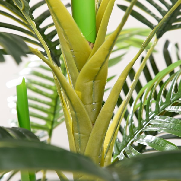 Kunstig Palme 190 cm Kunstig Plante, Kunstige Plastplanter i Pot Kunstig Palme, Falsk Plante til Stue Soveværelse Kontorhave Moderne Dekoration Gave