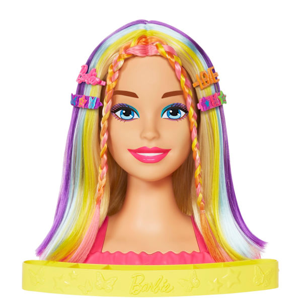 Barbie Neon Rainbow Deluxe Kampauspää