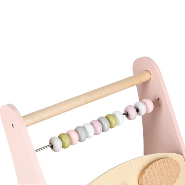 Trägåstol med kulram, rosa aktivitetsleksak