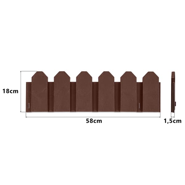 Plonos trädgårdsbård 240 cm PL-960 brun