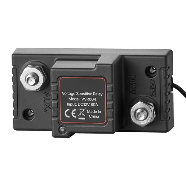 Dubbel batteriisolatorsats, 12V 80A VSR, LCD-voltmeter