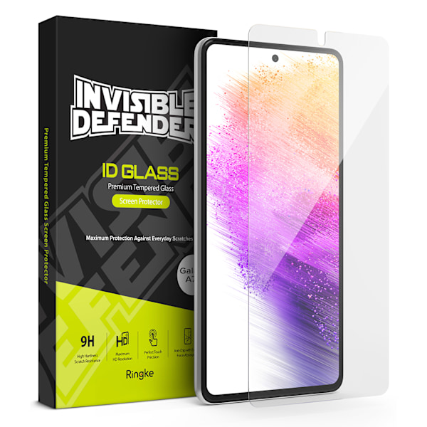 Härdat glas för Galaxy A73 5G Invisible Defender ID Glas 2,5D 0,33 mm
