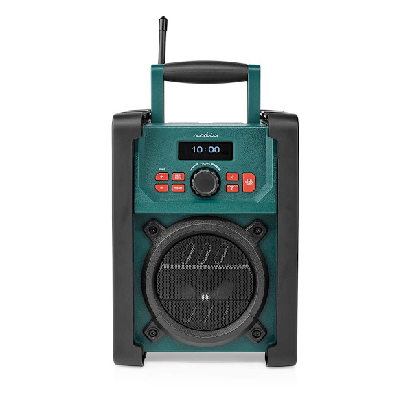 DAB+ Radio | Työmaaradio | DAB+ / FM | 2.2 " | Mustavalkoinen näyttö | Paristokäyttöinen / Verkkovirtakäyttöinen | Digitaalinen | 15 W | Bluetooth® |
