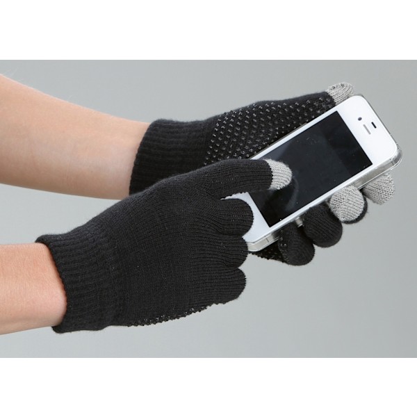 Ridehandske Magic Touch Sort 1size4all