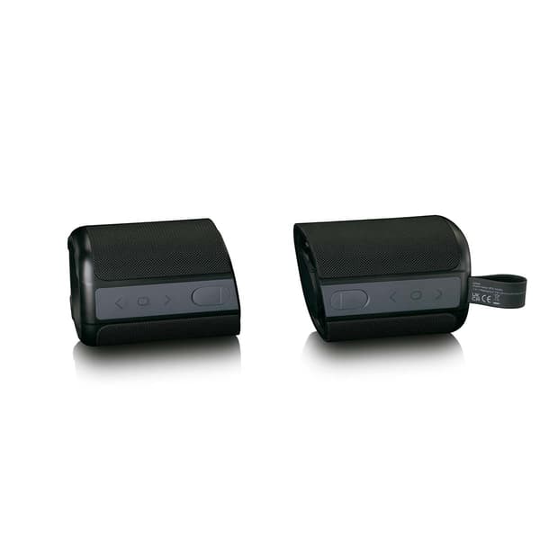 TWS Bluetooth 5.0 vedenpitävät kaiuttimet, 2 x 10 W, IPX7
