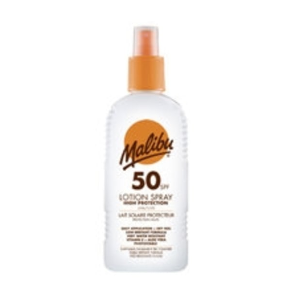Malibu - Lotion Spray SPF50 - Waterproof suntan spray 200ml
