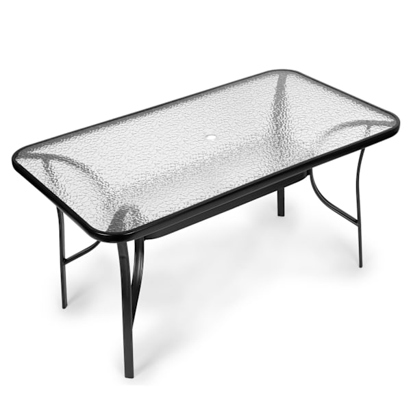 Glashavebord Wave 140x80cm terrasse altanbord MultiGarden