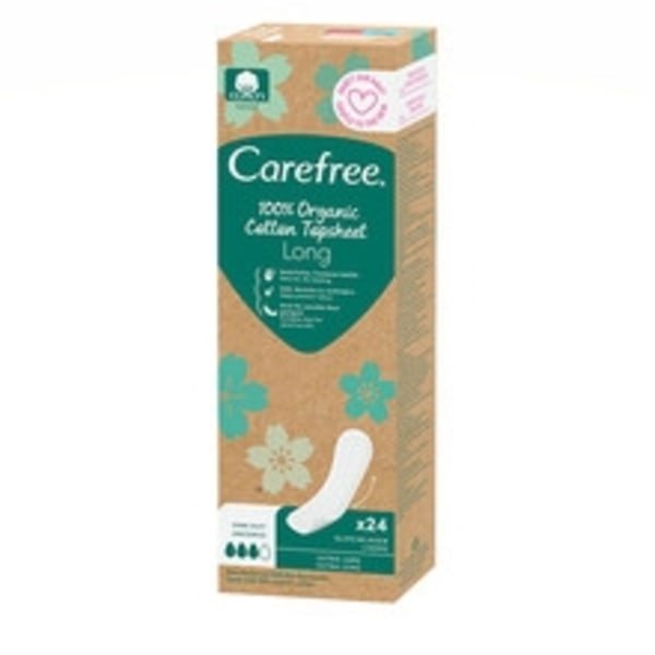 Carefree - Organic Cotton Long - Panty liners 24.0ks