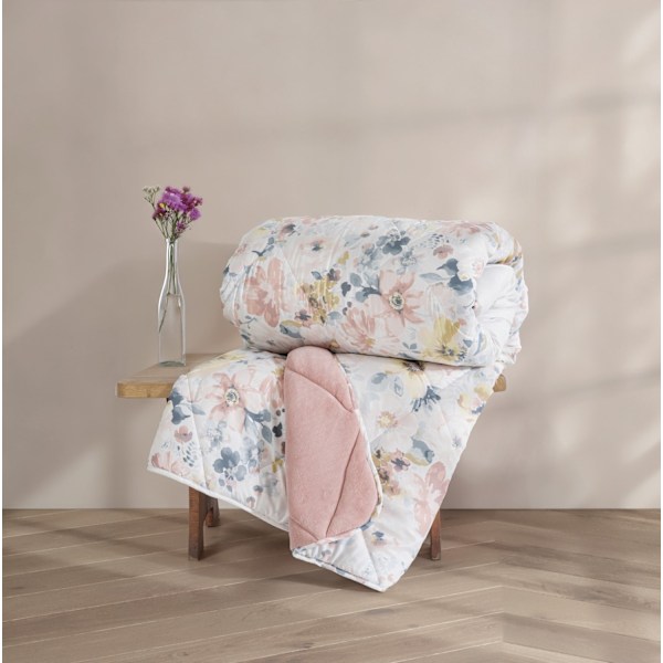 Dobbelt Quilt Velvet - Dalya Powder
