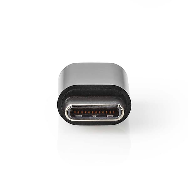 USB-C™ Adapter | USB 2.0 | USB-C™ Han | USB Micro-B Hun | 480 Mbps | Runde | Guldplateret | Antracit | Box