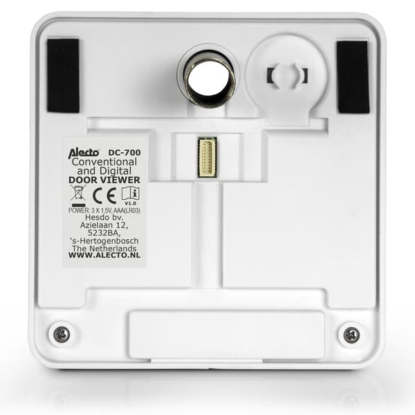 Digital dörrkikare med 2,4" skärm, vit