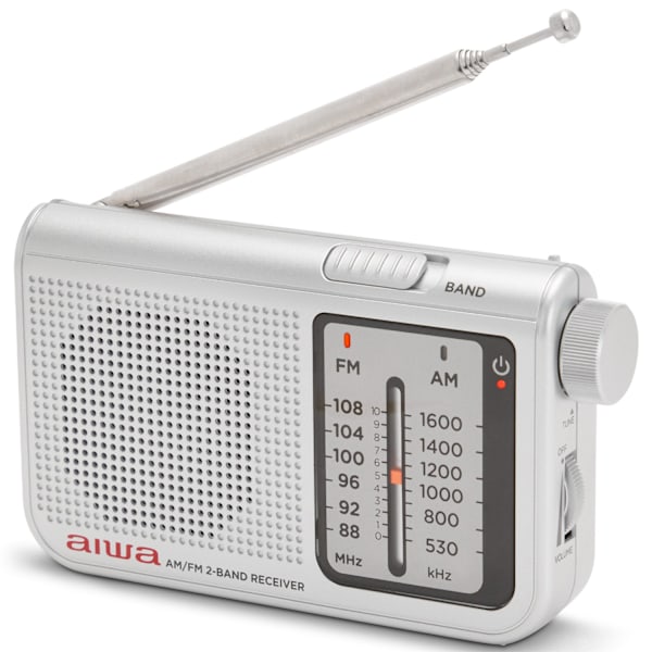 Taskuradio FM/AM hopealla