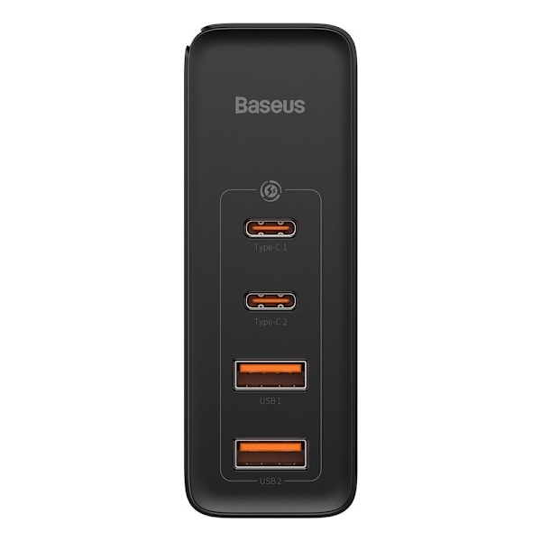 GaN2 Pro USB Snabbladdare USB-C QC PD 100W Svart