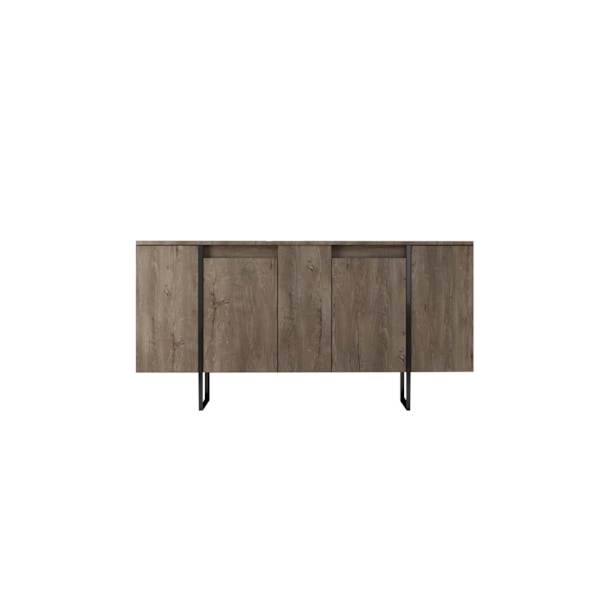 Console Luxe - Valnöt, Svart