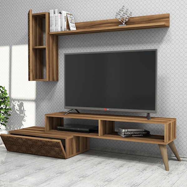 TV Unit Planet - Valnöt, Valnöt