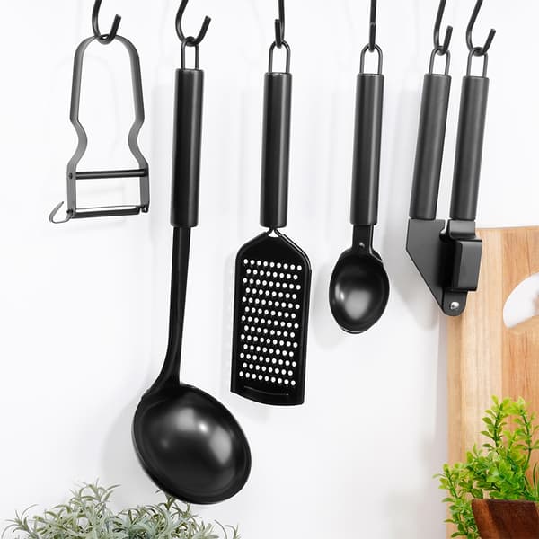 Isske af sort stål, 19 cm