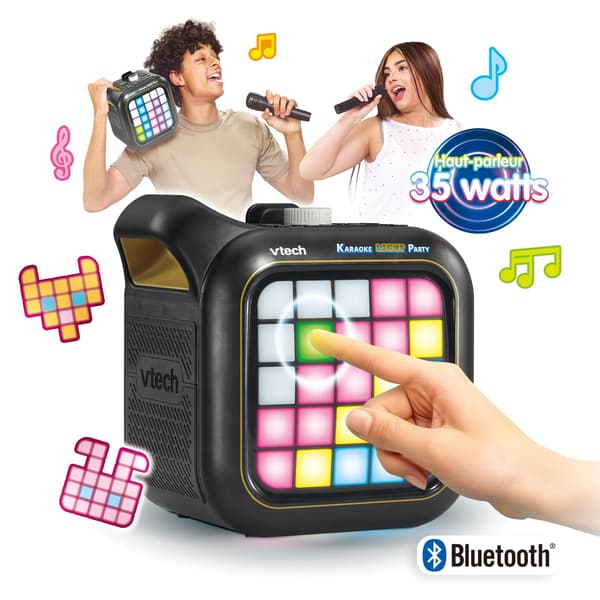 Bluetooth Karaoke-högtalare med festbelysning och spel