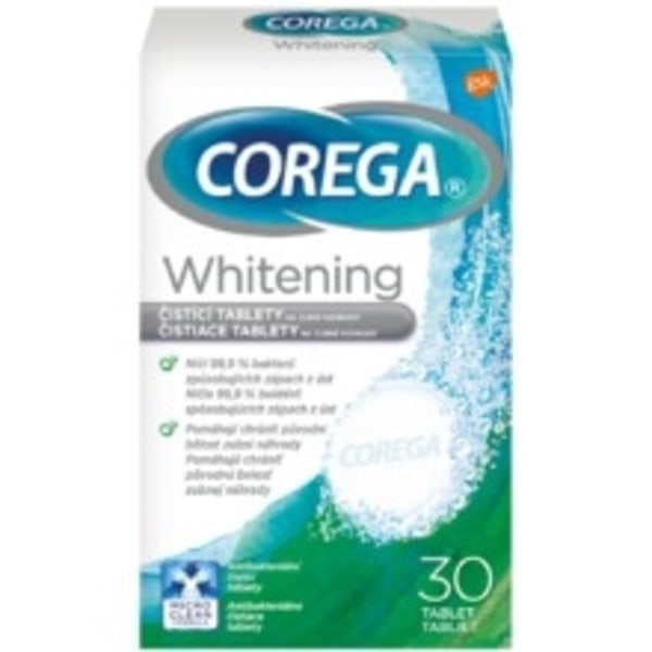 Corega - Whitening 30 Dental Cleaning Tablets 30.0ks