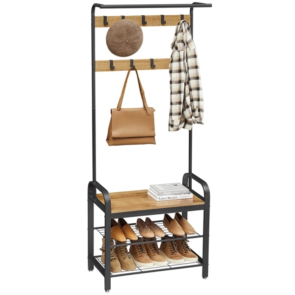Bøjle, tøjstativ, skostativ i træ, LOFT