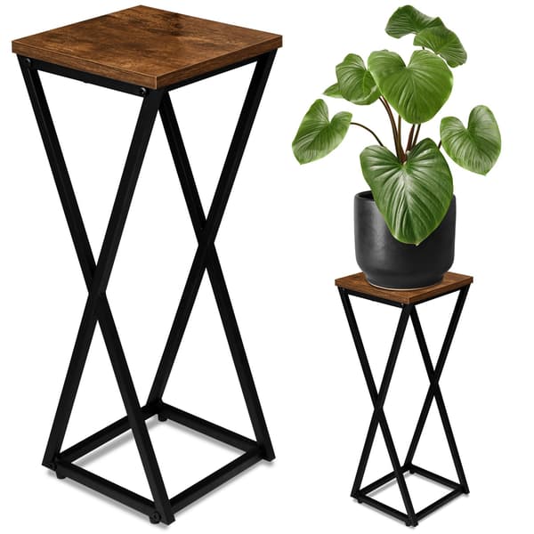 Loft-kukkateline, musta teräs, 62 cm
