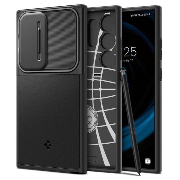 Spigen Optik Armor cover til Samsung Galaxy S24 Ultra - sort