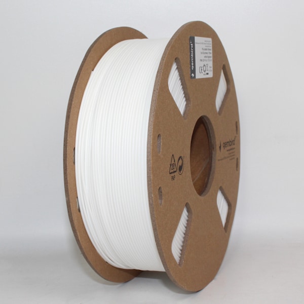 Gembird 3D - PLA - filament för 3D - skrivare, 1,75 mm, vit