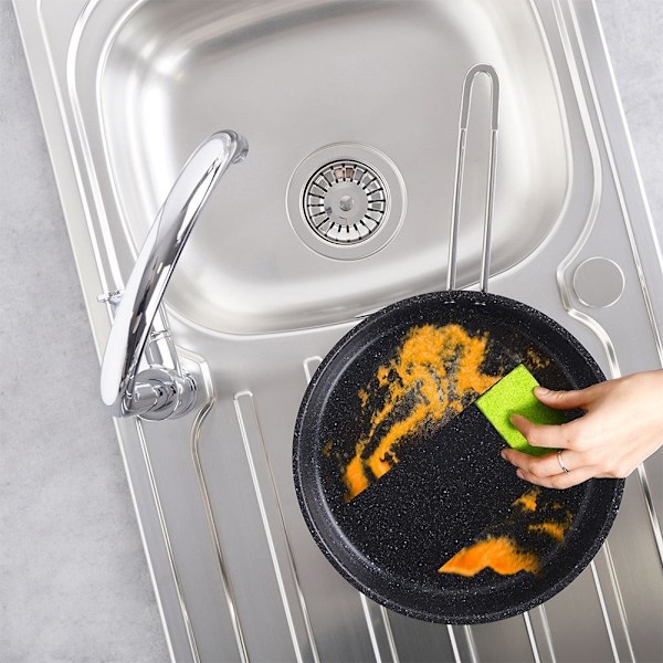 Stekpanna 26 cm stål non-stick granit för alla spisar/ugnar