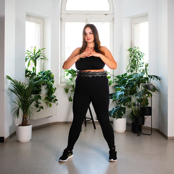 Plus Size Weighted Hula Hoop, svart