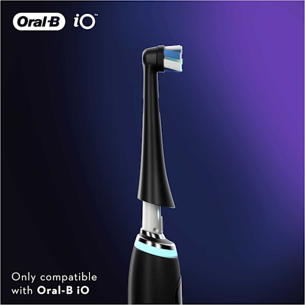 Oral-B iO Ultimate Clean Black - erstatningsbørster, sorte, 4 stk