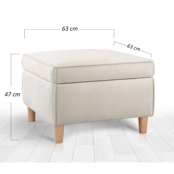 Pouffe Roscen - Creme