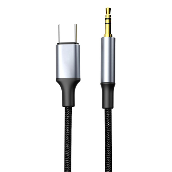 NEXTBATT USB-C til 3,5 mm AUX-adapter - Sort/Grå
