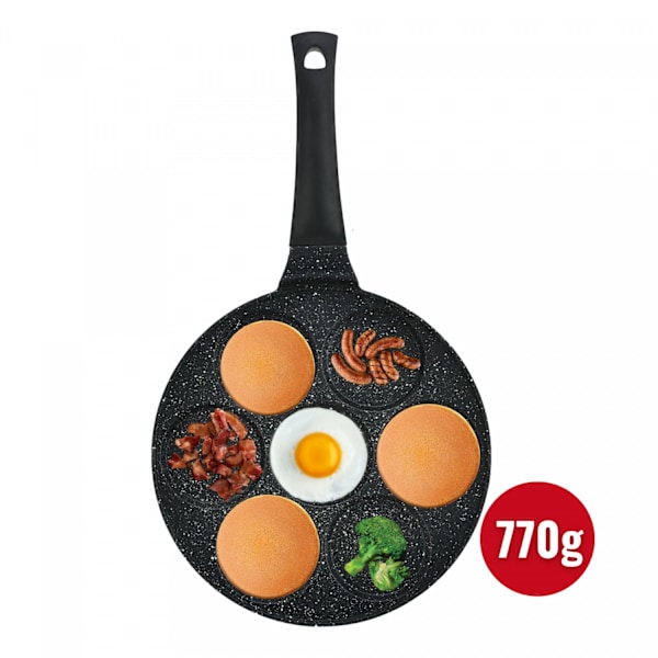Herzberg HG-CP267HO: 26 cm marmorbelagt pandekage- og crepepande - 7 almindelig åbning