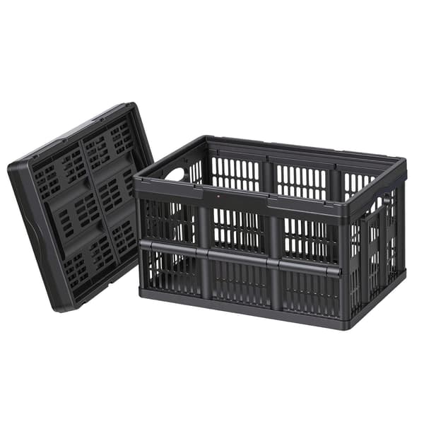 Sammenklappelige opbevaringskasser 45L, 3-pak, stabelbare