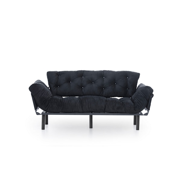 3-sæders sovesofa Nitta Triple - Sort