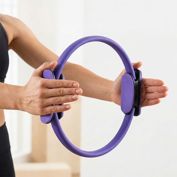 Pilates-sæt med 6 dele: Ring, bold, elastikker – forskellige farver