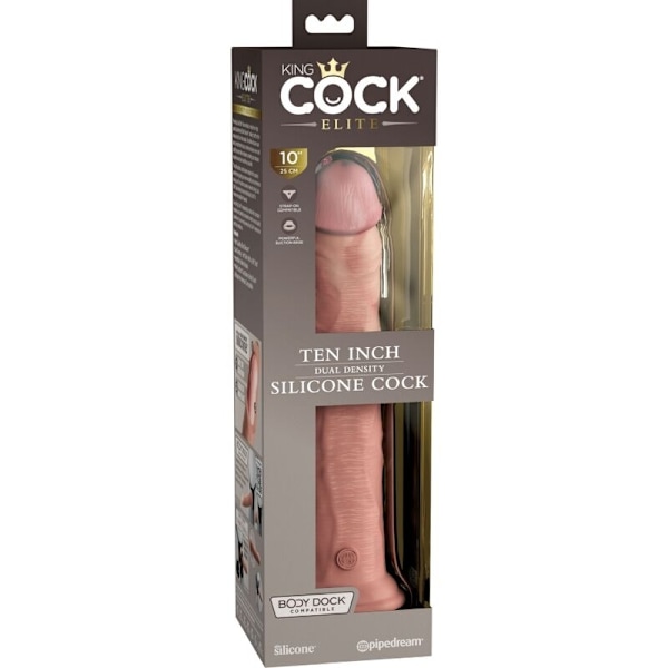 King Cock - Elite Realistisk Silikone Dildo 25,4 Cm