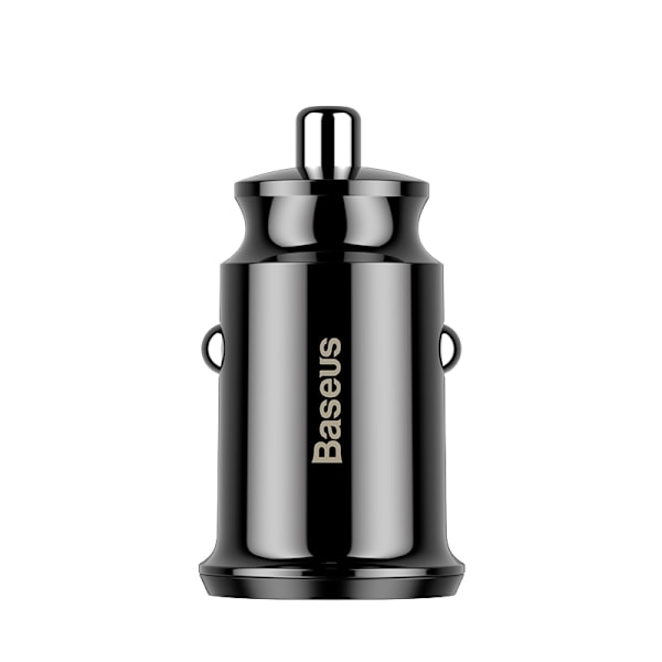 Baseus Grain Biloplader Dual-USB 3.1A 12/24V - Sort Sort