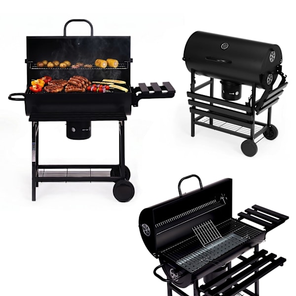 Hiiligrilli lämpömittarilla ja tuhkakerääjällä