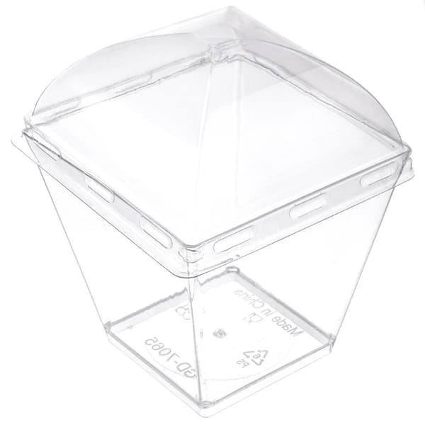 Dessertkoppar med lock, 180 ml, set om 6