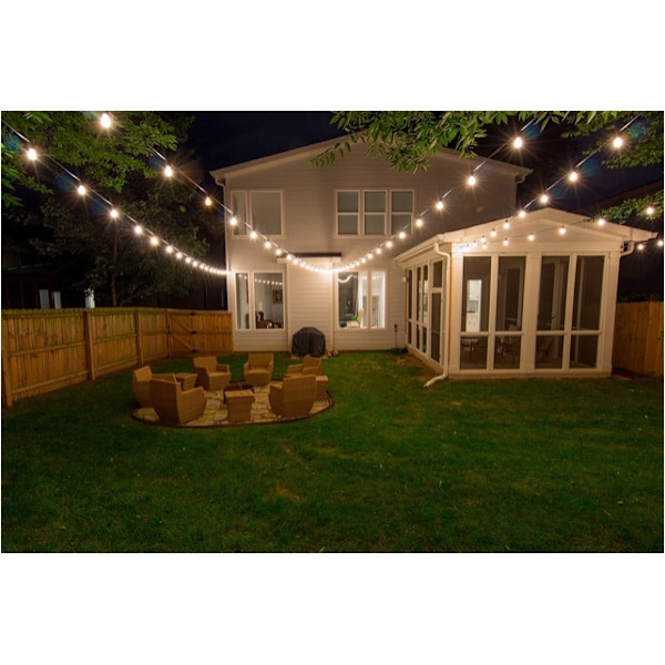 Solar Garden String Lights, 50 LED varmvita, 7m
