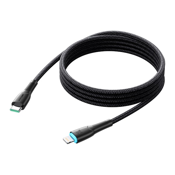 iPhone Starry Series USB-C kaapeli - Lightning 30W 1m musta